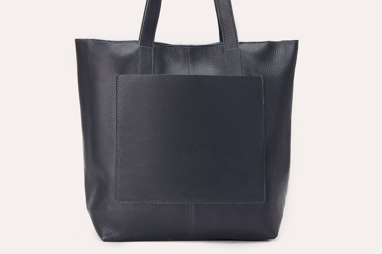 Kiko Journalist Tote Leather Bag for Women Cowhide Pebble - Rosetta Creative Boutique